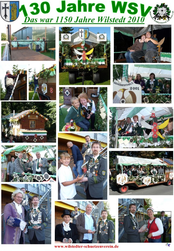 Collage von der 1150 Jahre Feier in Wilstedt