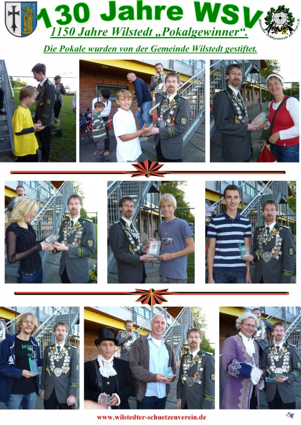 Collage von der 1150 Jahre Feier in Wilstedt