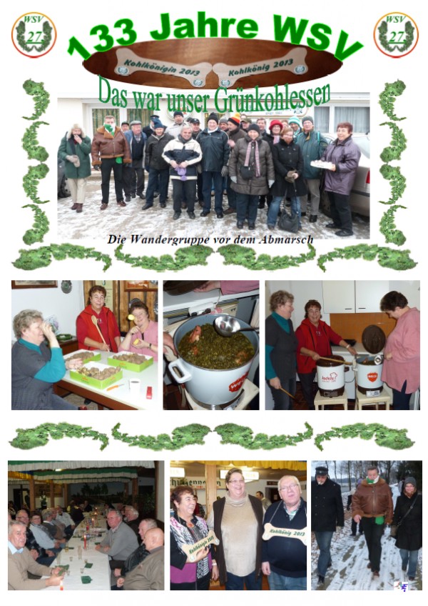 Collage zum Gr&uuml;nkohlessen 2013