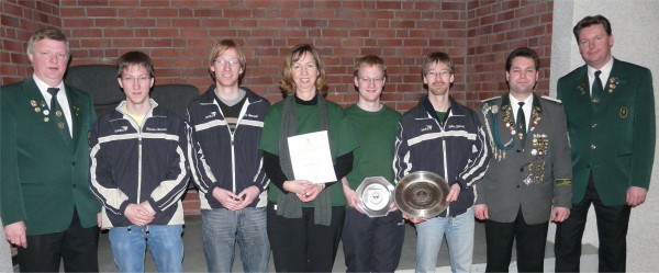 Bild von der Siegerehrung des Bezirksoberligafinales 2010